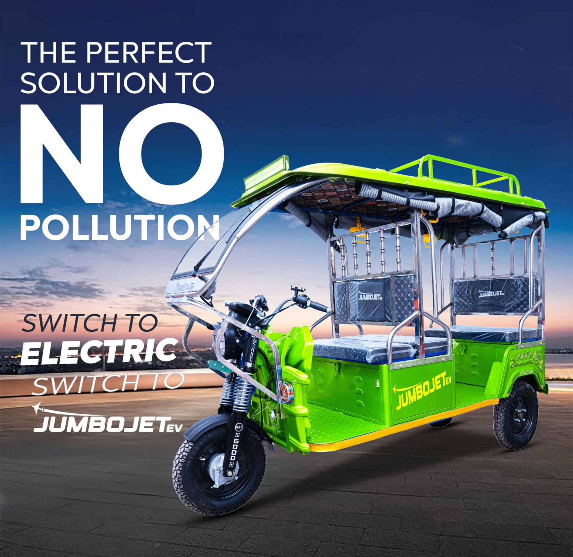 About Jumbojetev E-Rickshaw